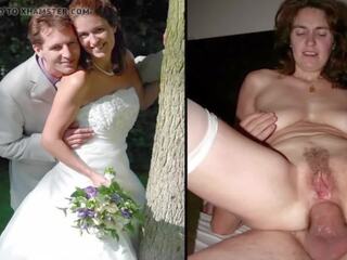 Hairy Dressed and Undressed Brides, Free sex clip ef