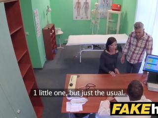 Fake Hospital Czech medical person cums over sexually aroused cheating wifes tight pussy