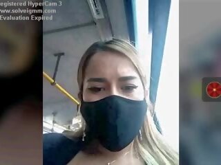 Damsel par a autobuss movs viņai bumbulīši risky, bezmaksas x nominālā saspraude 76