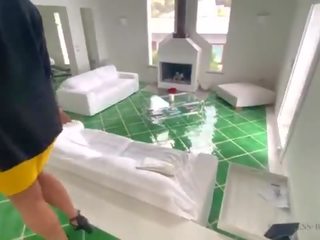 Smashing business woman gets fucked in several positions in a luxury villa - business-bitch