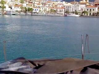 Risky Blowjob on Sailing Boat in Greece, dirty film de