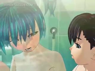 Anime xxx movie doll gets fucked good in shower