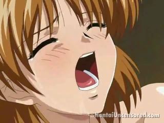 Admirable Brown Haired Anime x rated film Nymph Having Teeny Cooshie Fingered