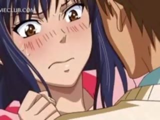 Dospívající 3d anime hottie dostane hrubý v prdeli v close-up