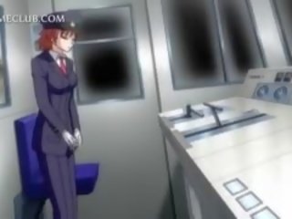 L'anime train conductor masturbation obtient minou baisée dur