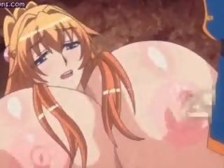 Het animen prostituterad blir henne massiv klantskallar körd