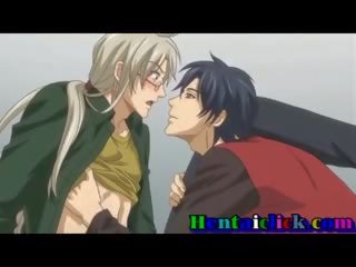 Hentai gejs zīle licking un biedrs nepieredzējošas akts