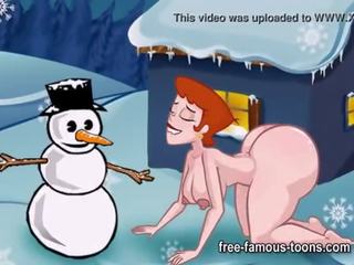 Famous toons Christmas orgy