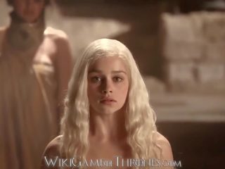 Emilia clarke gerçek açık porno sahneler daenerys targaryen ve khal drogo ga