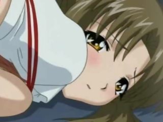 Tied up anime cutie gets her göt toyed