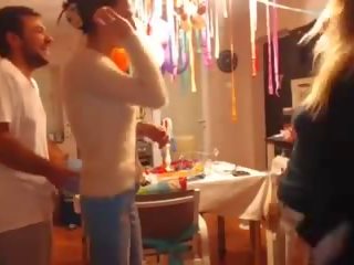 Sweetdesire and Her GF Strip in Kitchen While the adolescents