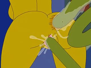 Simpsons volwassen video- marge simpson en tentakels