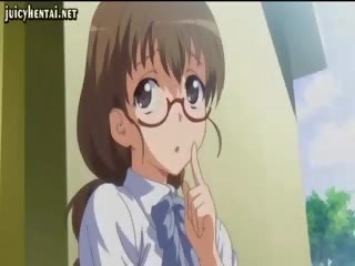 Busty Anime Teenie Gets Wet