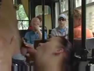 Russian mademoiselle Gets Fucked In The Bus