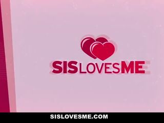 SisLovesMe - groovy Step-Sister Gets Stuck & Fucked