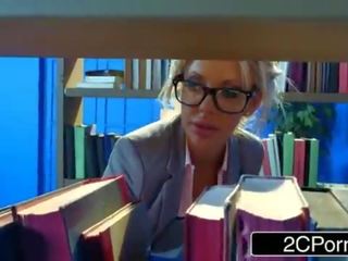 Bored Busty Librarian Courtney Taylor Hankering For a Hard dick to Suck