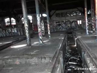 She gets boned by Jason in an abandoned railway area! stevenshame.dating adult video movs