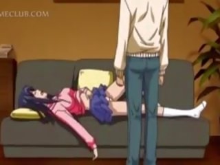 Söpö anime rakastaja näyttää alusvaatteet ylös hänen pikkuruinen hame