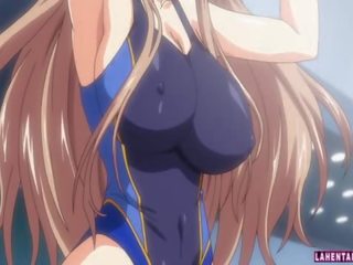 Hentai cookie in swimsuit gives tittyfuck