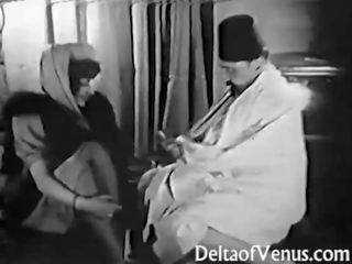 Antično umazano video 1920s - britje, s pestjo, fukanje
