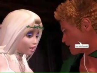 Provocative Animated Elf With Huge Melons