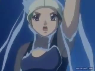 Hentai anime mistress gets poolside fuck