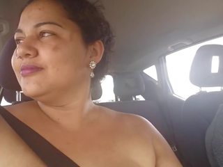 Part 1- Mary Exhibitionism in Car on Public Street: x rated video 8e