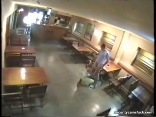 Biztonság kamera fogások pár -ban bár