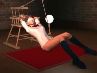 Anime sex video slave in ropes submitted to sexual teasing