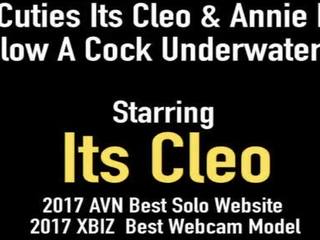 Cam Cuties its Cleo & Annie Knight Blow A pecker Underwater!