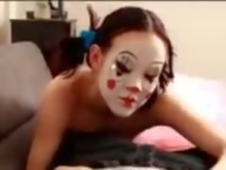Asian Clown Plays with Cock, Free POV xxx video 0d