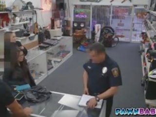 Couple Of Girls Sucked On Cop's cock