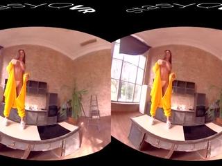 Zusammenstellung von groß solo mädchen neckerei im hd virtual wirklichkeit video