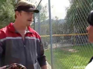 Bewitching brunette Ms gets fucked by her softball coach