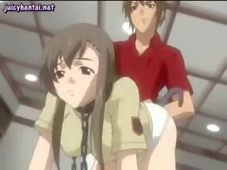 Anime divinity geniet een anaal dildo