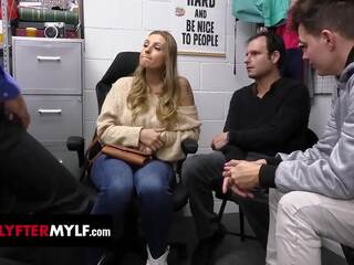 Kenzie love gets her big susu covered in cum in front of hubby and stepson pt.1 - shoplyfter mylf