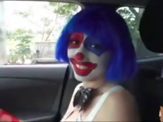 Terrific alluring Clown Gives A Head And Fucked