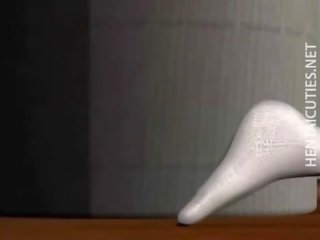 Disumpal 3d animasi wanita jalang mendapat kacau