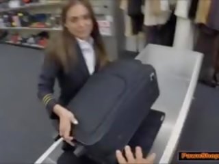 Latina Stewardess Sucks cock For Money
