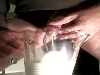 Milk insertion in phallus and cum